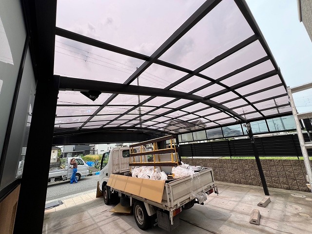 加古川市　カーポート屋根新設